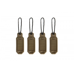 Set of personalized tags - tan