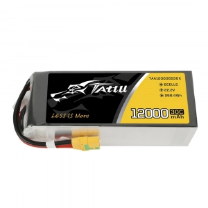 Tattu 12000mAh 22.2V 30C 6S1P UAV Lipo Battery Pack with XT9...