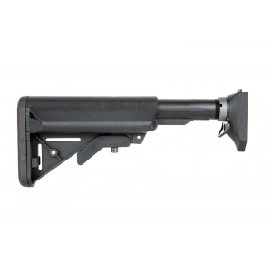 AR15 stock with adaptor for WE SCAR replicas - black