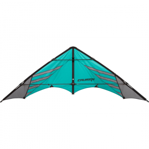 Cruiser Aqua - Stunt Kite, age 14+, 74x194cm, incl. 100kp Polyester Line, 2x30m