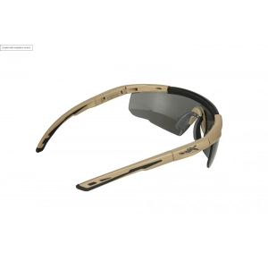 Wiley X® SABER ADV Matte Tan glasses - Smoke Grey / Clear / ...