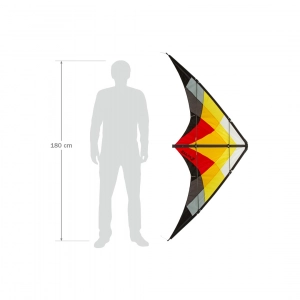 Salsa III Blaze - Stunt Kite, age 14+, 80x188cm, incl. 50kp ...