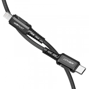 Cable USB-C to Lightning Acefast C1-01, 1.2m (black)