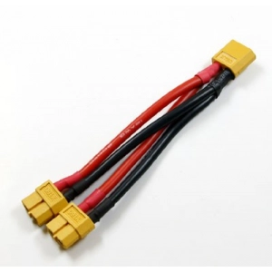 XT60 jungtis 1-vyriškas, 2-moteriški lygiagrečių jungčių kabeliai