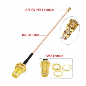 SMA Female to uFL/u.FL/IPX/IPEX-1 Female Adapter