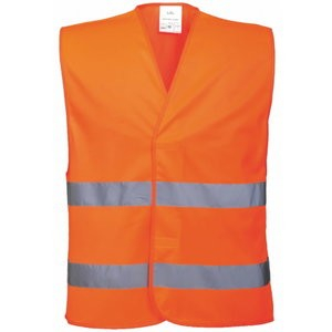 Ryškaus matomumo signalinė liemenė Pesso, ryškiai oranžinė, 2XL/3XL dydis