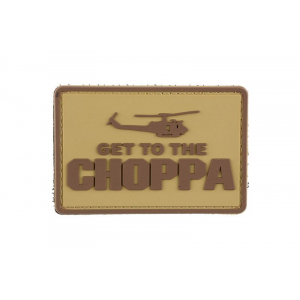 Get to the Choppa - Tan - 3D Patch