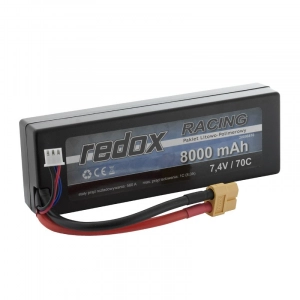 Redox RACING 8000mAh 7,4V 100C Hardcase - car LiPo pack