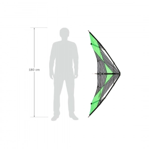 Arrow M - Stunt Kite, age 16+, 64x174cm, rec. 50-100kp Line