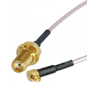 RF MMCX Male Right Angle Switch SMA Female Pigtail Cable RG178 10CM 4" MMCX Connector Cable