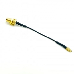STRAIGHT MMCX TO SMA EXTENSION CABLE SOFT RG178